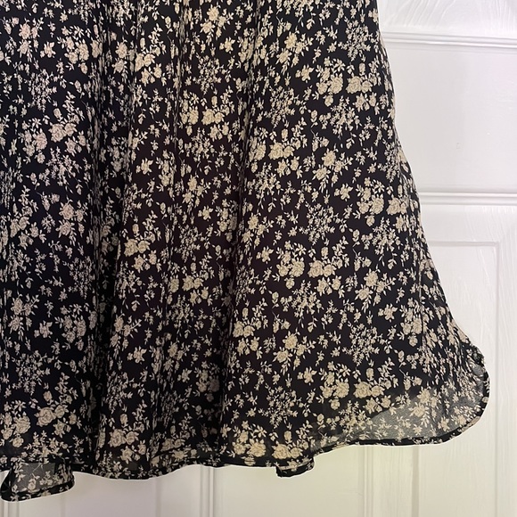 Vintage flowy floral midi skirt - Picture 2 of 4